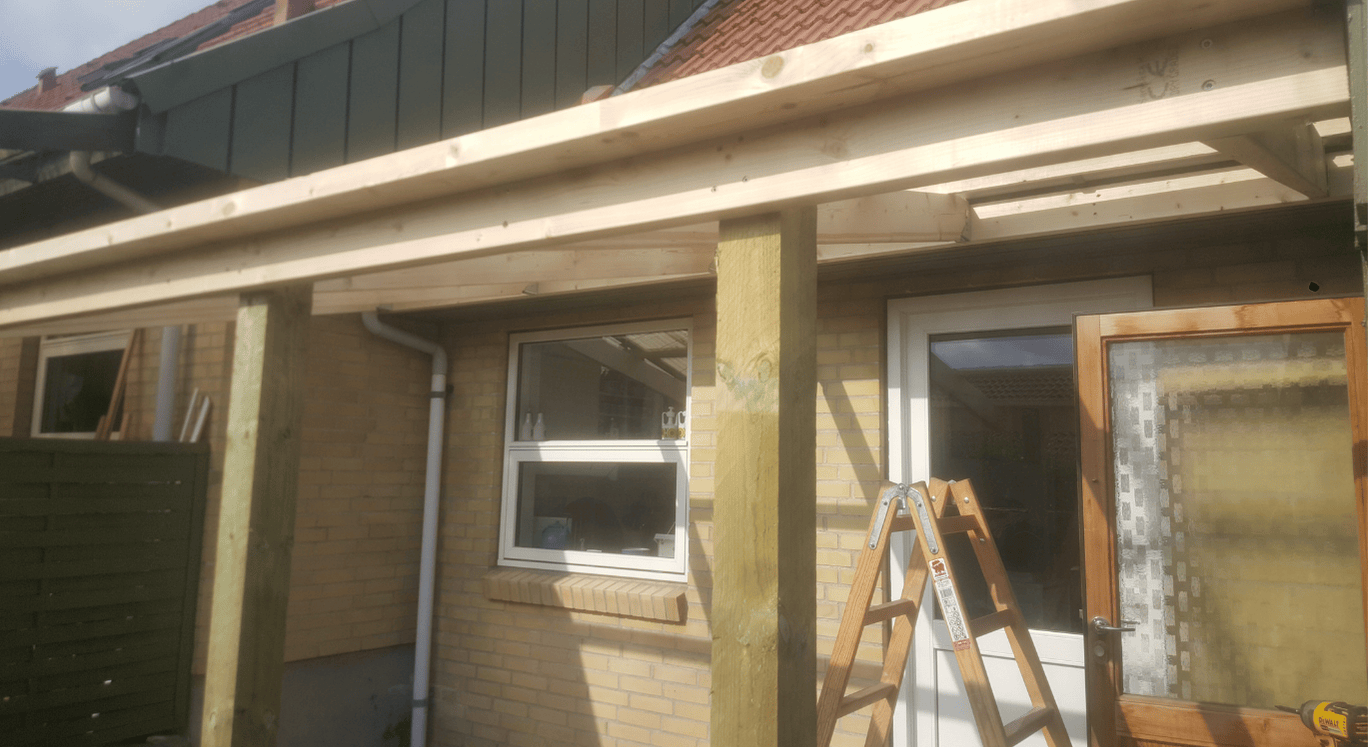 Ombygning af carport — Ny Næstved Tømrer